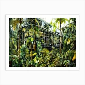 Jungle Junction - Tropical House Art Print