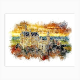 Neuschwanstein Castle Art Print