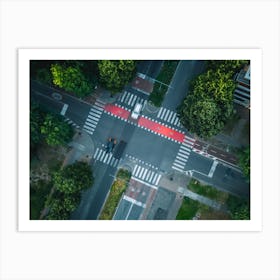 Aerial View Street Art Print Art Print