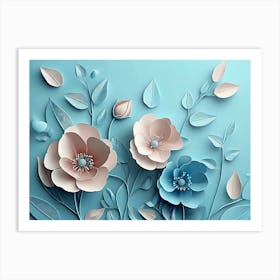 Paper Flowers 97 Art Print