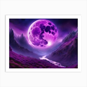 Amethyst Moon 2 Art Print