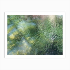 Lights and shadows of the water surface Art Print