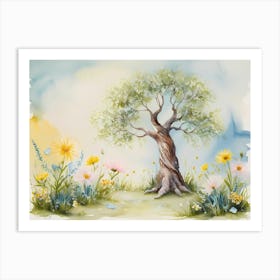 Watercolor Painting 2 Art Print