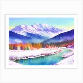 Frigid Serenity: A Winter Escape 2 Art Print