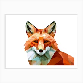 Geometric Fox Illustration Art Print