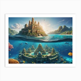 Underwater Lost City Art Print