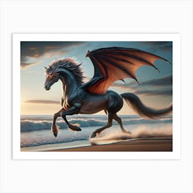 Dragon Horse Marvel Art Print