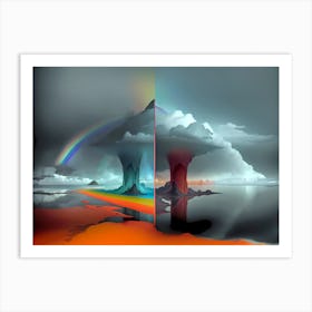 Rainbows In The Sky 2 Art Print