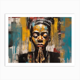 'Praying Woman' Art Print