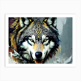 Wolf art 17 Art Print