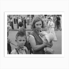 Untitled Photo, Possibly Related To Spectators At National Rice Festival, Crowley, Louisiana By Russell Lee Art Print
