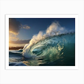 Ocean Waves Crashing 1 Art Print