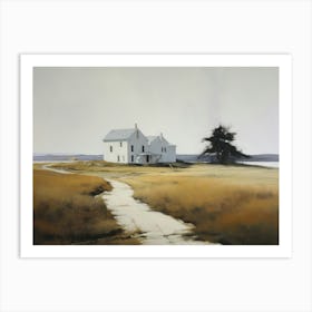 Vintage Farmhouse Painting Art Print