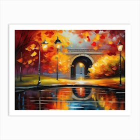 Autumn In The Park Art Print