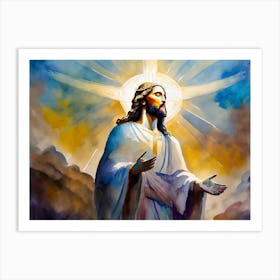 Jesus Christ Blessings 1 Art Print