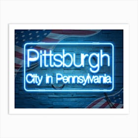 Pittsburgh City In Pennsylvani Art Print