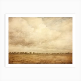 Rustic Scenery Oil Painting Art Print