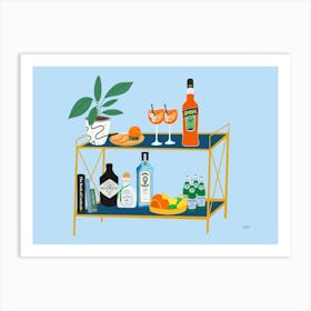 Bar Cart Of Dreams Dining Room Art Print