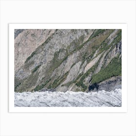 Glacier In The Mountains Art Print