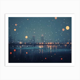 City At Night Stock Videos & Royalty-Free Footage Art Print