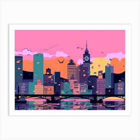 Zurich Skyline 2 Art Print