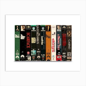 Classic Gangster Movies Poster - Vintage VHS Film Print Art Print