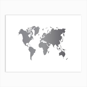 World Map 17 Art Print