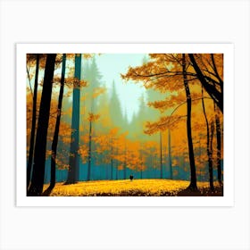 Autumn Forest 19 Art Print