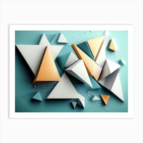 3d Triangles 1 Art Print