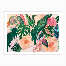 Pink Tropics Art Print