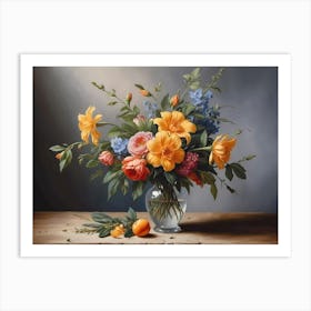 Flowers In A Vase 29 Art Print