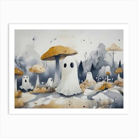 Ghosts In The Woods 5 Art Print