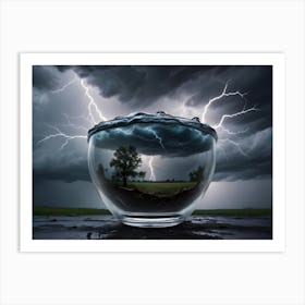 Water In A Glass Art Print