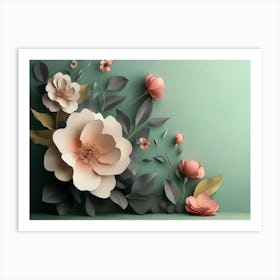 Paper Flowers 6 Art Print