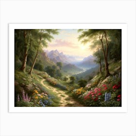 Path Through The Valley Art Print