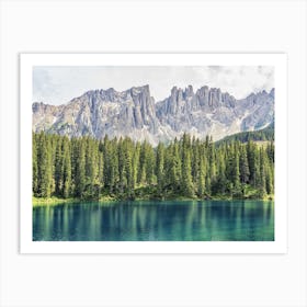 Turquoise Lake 1 Art Print