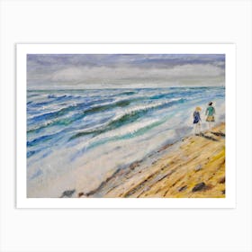 Jane and Beatrice, Winterton, Norfolk Art Print