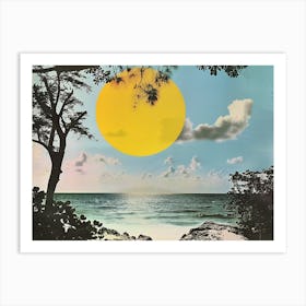 Sun Rising Over The Ocean Art Print