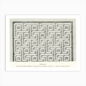 Mosaic Pattern, Albert Racine 1 Art Print