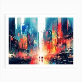 Futuristic City Art Print