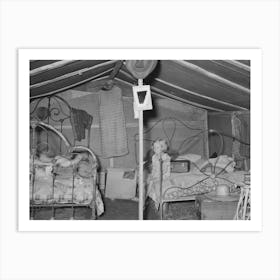 Child Of Agricultural Day Laborer In Tent Home Near Spiro, Oklahoma,Sequoyah County By Russell Lee Art Print