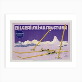 Advertisement For Skiing In Austria Art Print