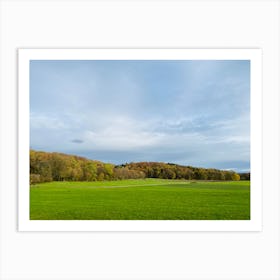 Green Field With Trees 4 Art Print