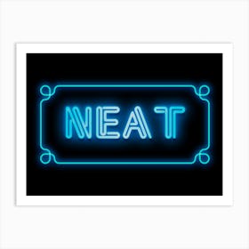 Neat, Neon, Bar Art Print Art Print