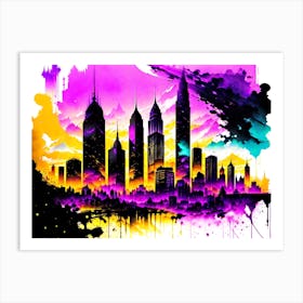 Cityscape Painting 3 Art Print