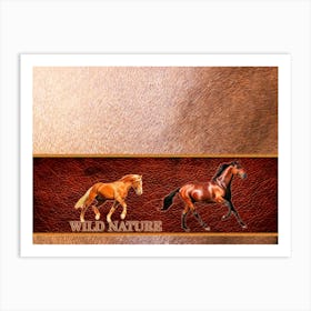 WILD NATURE - HORSE design collection Art Print