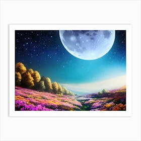 Full Moon In The Sky 1 Art Print