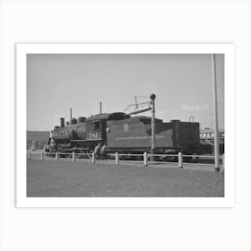 D & R G W Railroad Locomotive, Montrose, Colorado By Russell Lee Art Print