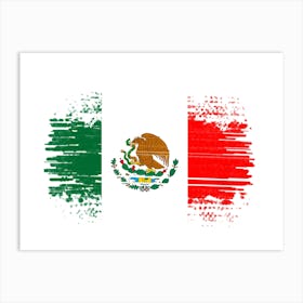 Mexican Flag 1 Art Print