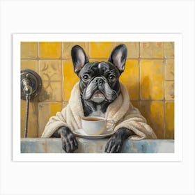 Leisure Frenchie Morning 6 Art Print